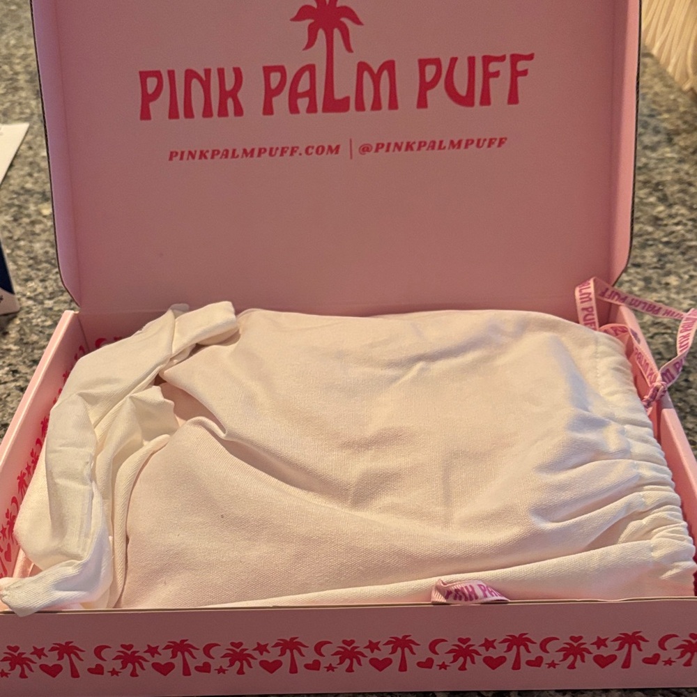 Pink Palm Puff women’s/girls PJs